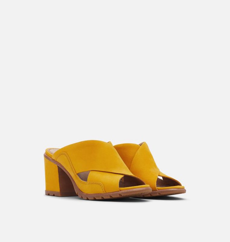 Womens Sandals Yellow - Sorel Nadia™ Mule - 075-QBHVXN